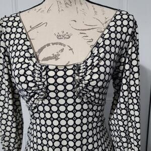 BUNDLE SALE!  Max Studio Polka Dot Long Sleeve Top M